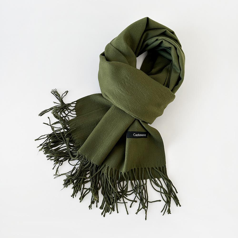 Multi-color imitation cashmere shawl scarf high-end fashion order versatile warm scarf women