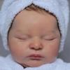 BZDOLL 20inch 50cm Soft Asleep Soft Vinyl Reborn Baby Doll with 3D-paint Skin with Visible Veins Bebe Toy Newborn Girl Kids Art Dolls Christmas Gift