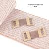 Light Brown Stripe Elastic Compression Bandage - Breathable, Plain Weave Sports Wrap