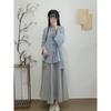 Damenbekleidung, verbesserter Hanfu-Tee-Künstler, professionelle Kleidung, Rock-Anzug