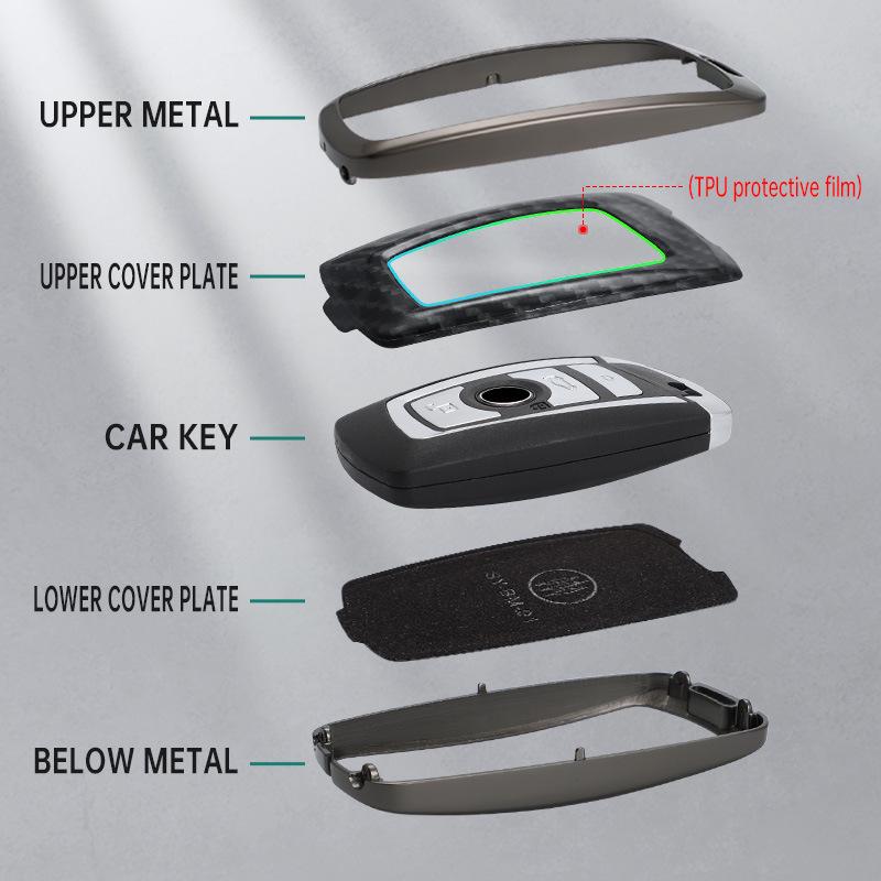 Compatible BMW Key Case for 1, 3, 5 Series, GT, X1, X3, X4, X5, X6, X7 Blade 530