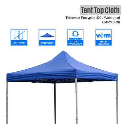 Carpa Cenador de Alta Resistencia Refugio para Camping al Aire Libre 10x10 Carpa Comercial Tela Oxford Impermeable y