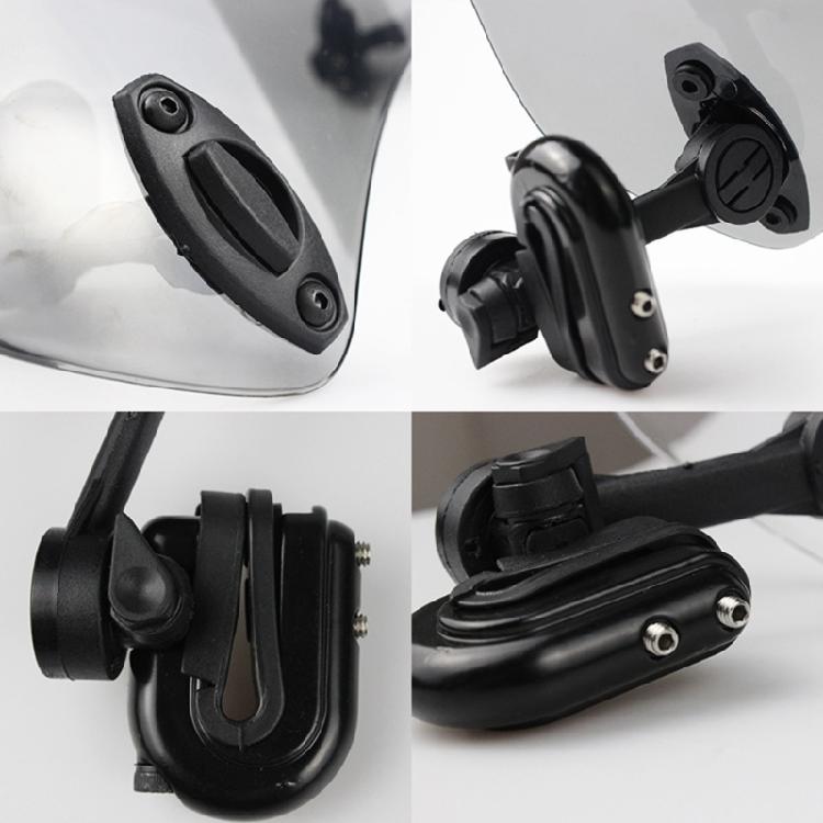 Motorcycle Adjustable Windshield Extension Universal Clip-on Windscreen Durable
