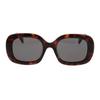 Side Letter Logo Irregular Shape Sunglasses Women Sunglasses Tortoise CL40262U52A