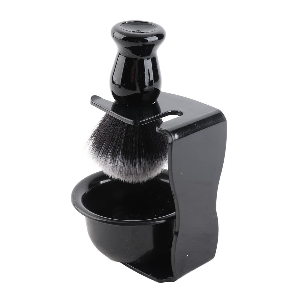 3pcs Beard Shaving Brush Bowl Holder Men Beard Cleaning Face Hair Style Tool Set
