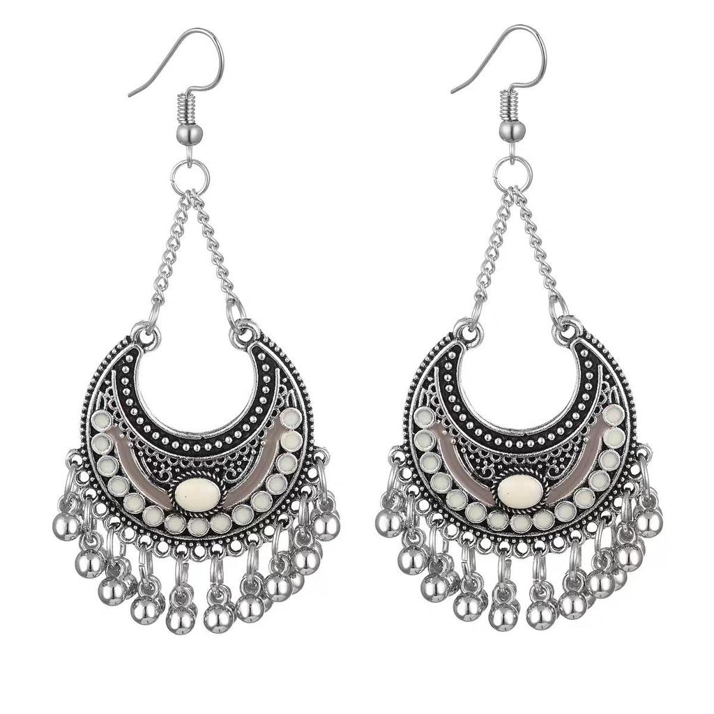 Bohemian Ethnic Tassel Earrings - Elegant High-End Retro Style for Women