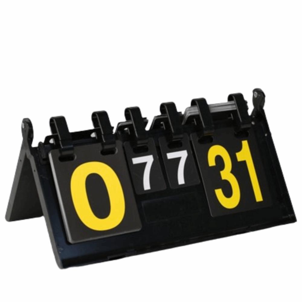 4-Digit Table Tennis Flip Cards Tabletop Counter Score Flipper Sports Referee