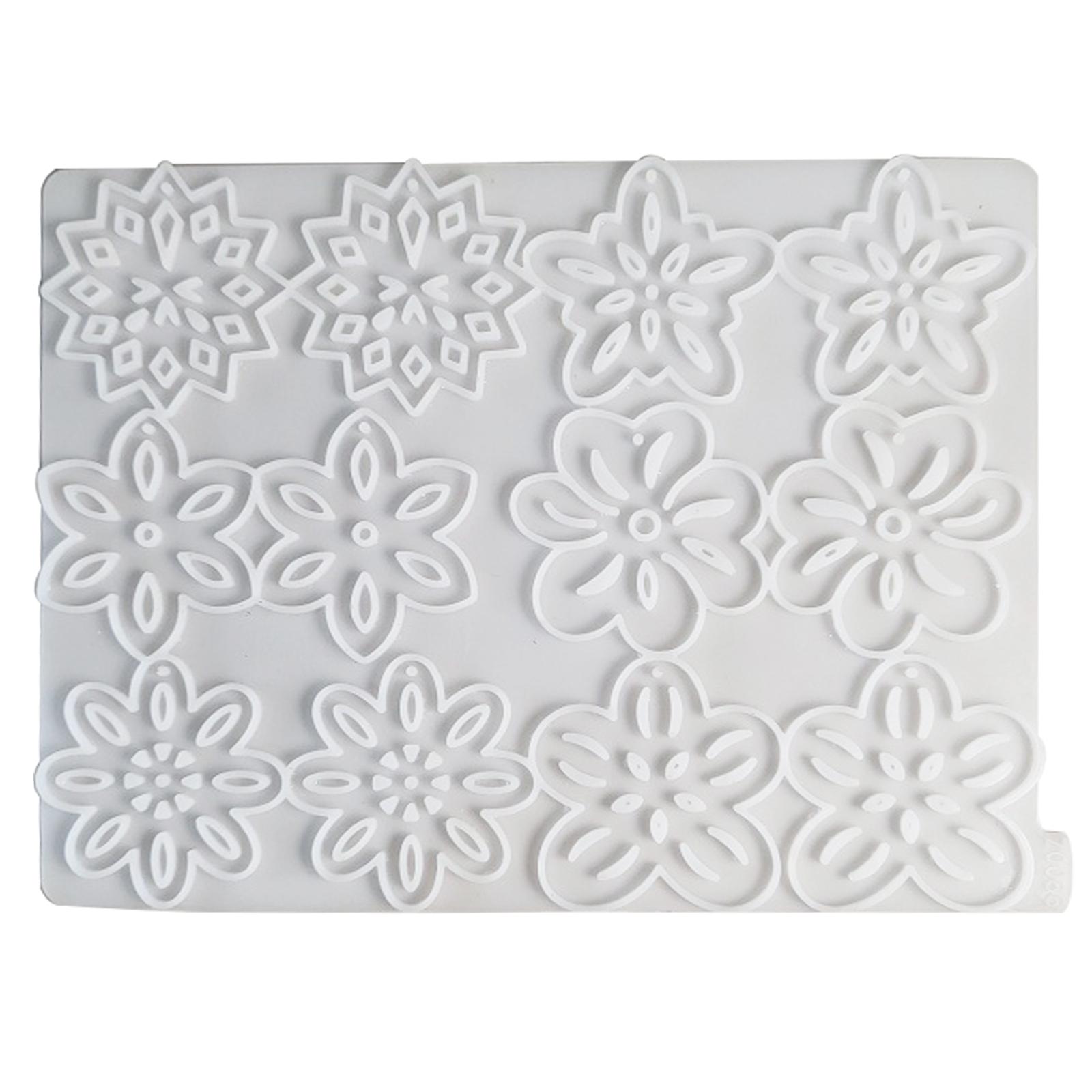 

Простая в использовании силиконовая форма для подвески, сережек, формы для ювелирных изделий в форме цветка, силиконовая текстура для любителей ювелирных изделий A