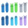 Animal Shape Pen Pouch Silicone Pen Box Cute Pencil Case  School Office