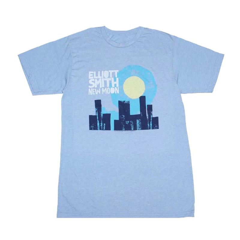 New Moon Elliott Smith T Shirt Light Blue S 5XL