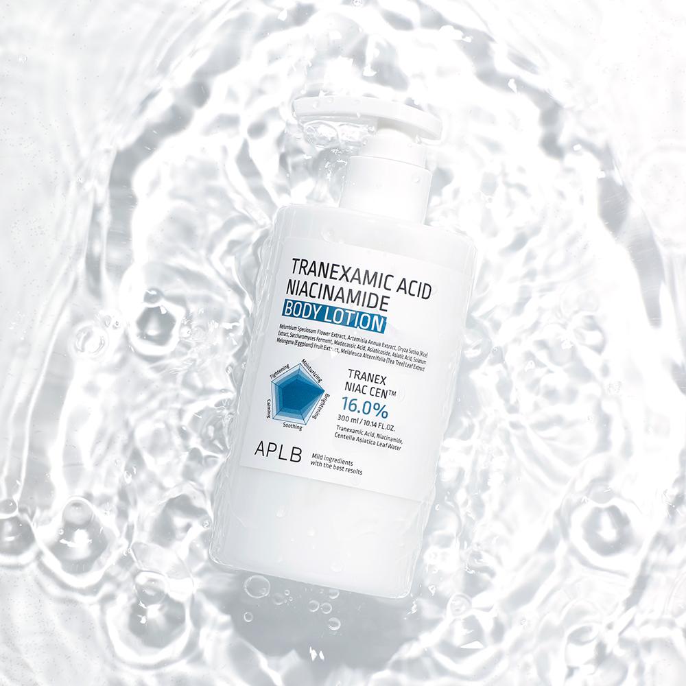 APLB Trenexamová kyselina Niacinamid Tělové mléko 300 ml - Rozjasňující hydratační, Korejské