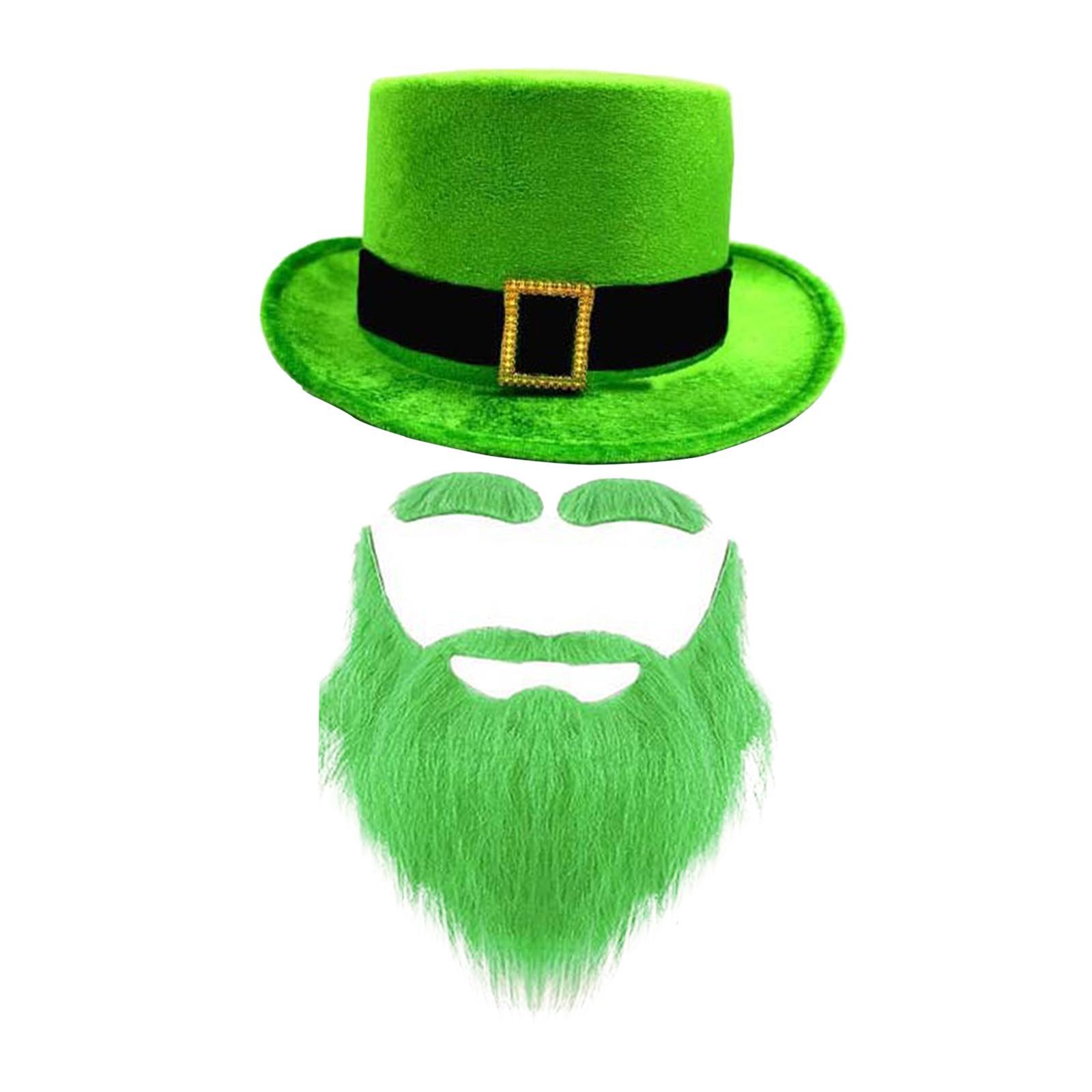 ST. Patrick s Day Hat Creative Top Hat ST Patrick s Day Hat with Beard for Party