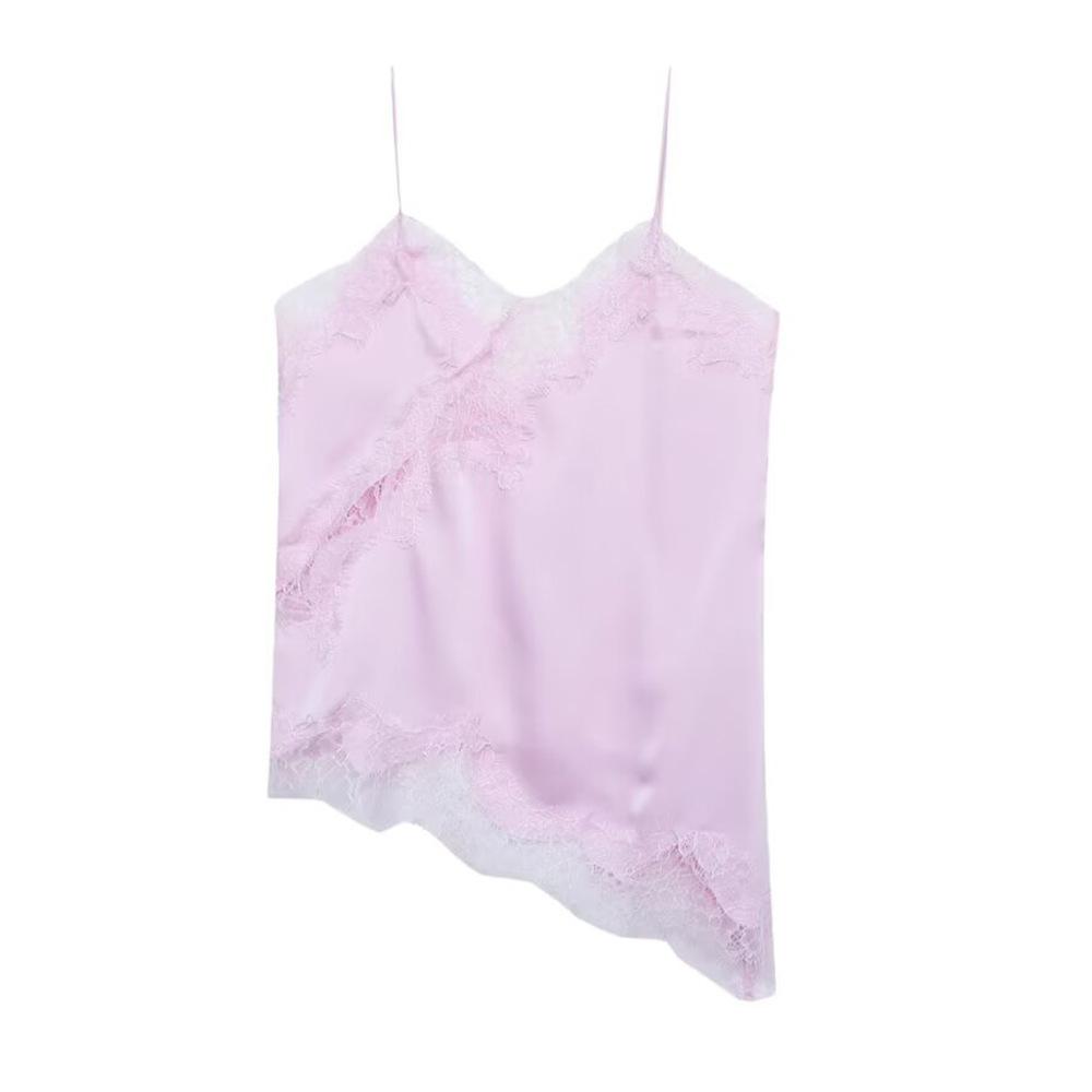 Women's Lace Trim Camisole Top Summer New Fashion Sexy Sleeveless Tank Tops for Women