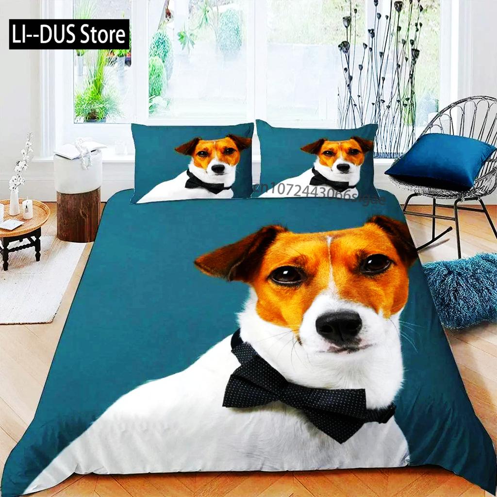 Dogs Duvet Cover Set Cute Animal Bedding Set Microfiber Bernese Mountain Dog Comforter Cover Twin Full Size For Kids Teens Boys
