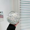 Floral Print Portable Makeup Bag with Large Capacity