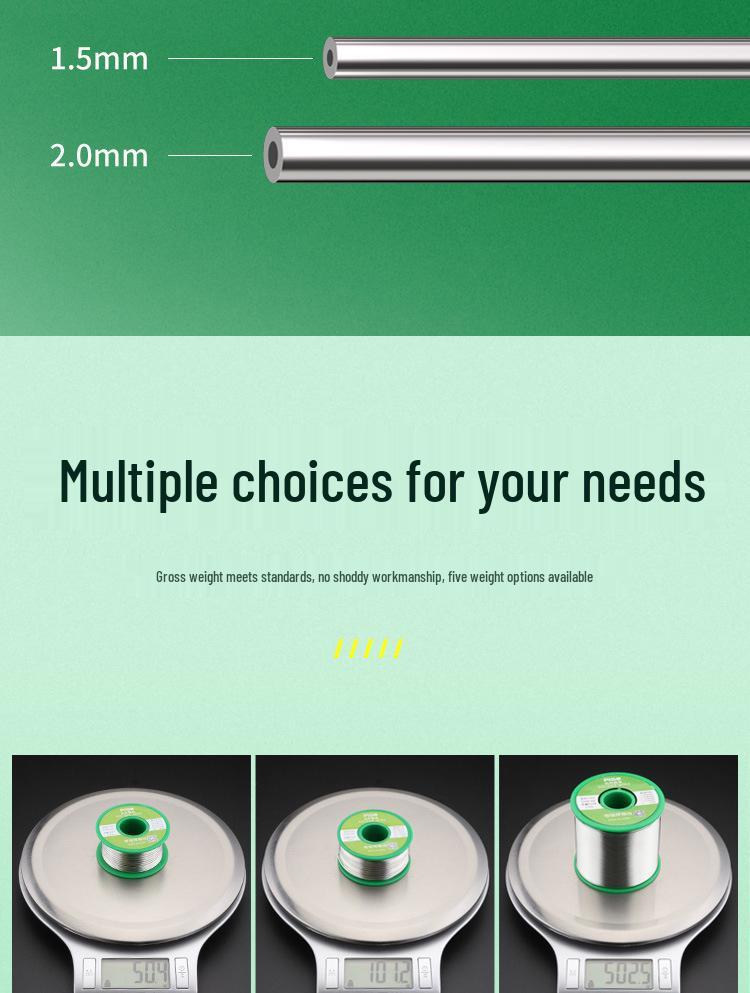 Nagy tisztaságú, alacsony hőmérsékletű forraszhuzal gyantával - Ideális háztartási használatra