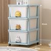3-Layer Plastic Drawer Storage Cabinet