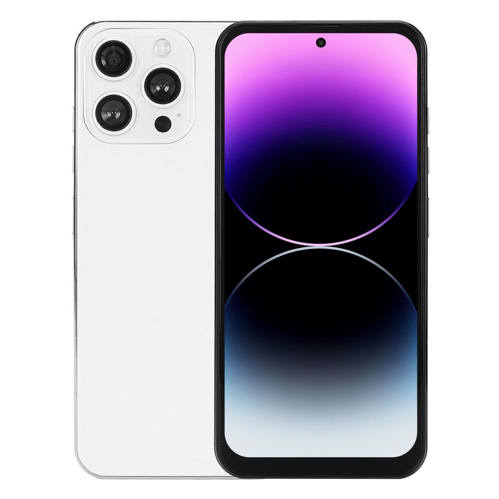 I14 PRO MAX 6.7in Face Unlocked Smartphone Perforated Screen 4G Network 2.4GHz 5GHz WiFi 8GB RAM 256GB ROM Dual SIM