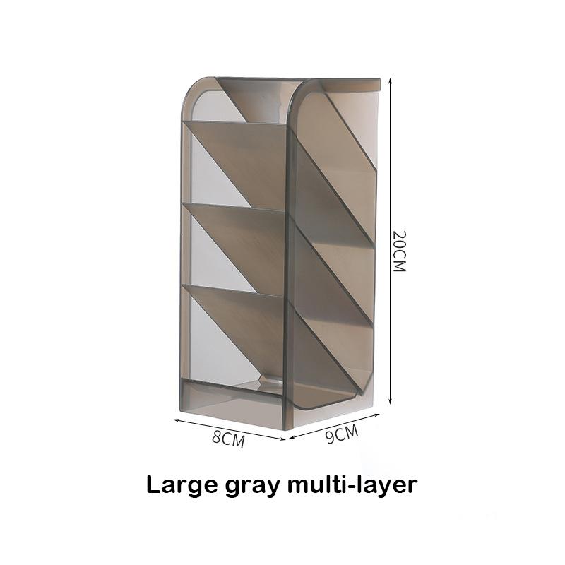 Matte Kawaii Large Capacity Desk Pen Holder Pencil Makeup Storage Box Desktop Organizer Stand Case School Office Stationery