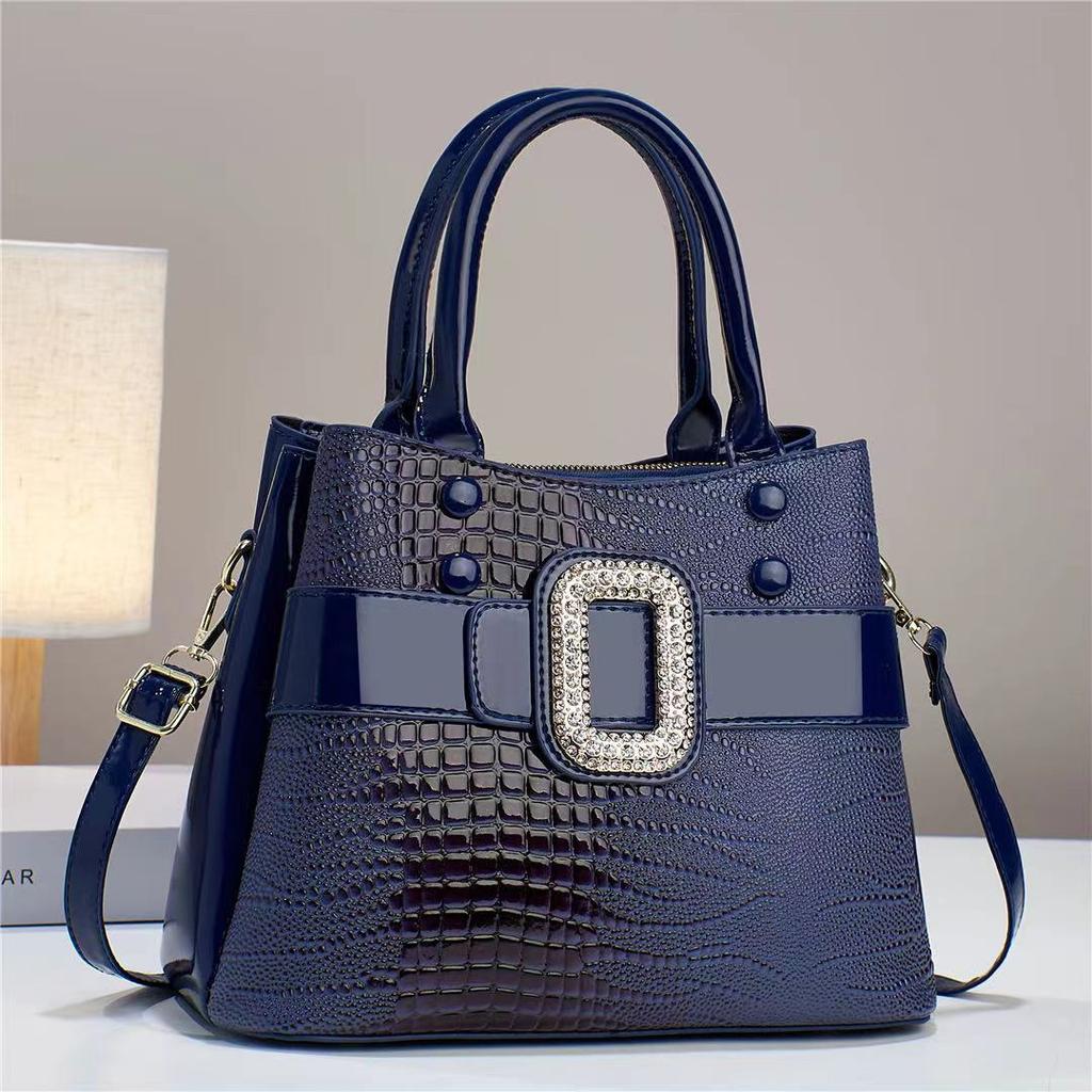 Simple Crocodile Pattern Mother Bag Bag Women'S Handbag Atmospheric Large-Capacity Messenger Bag