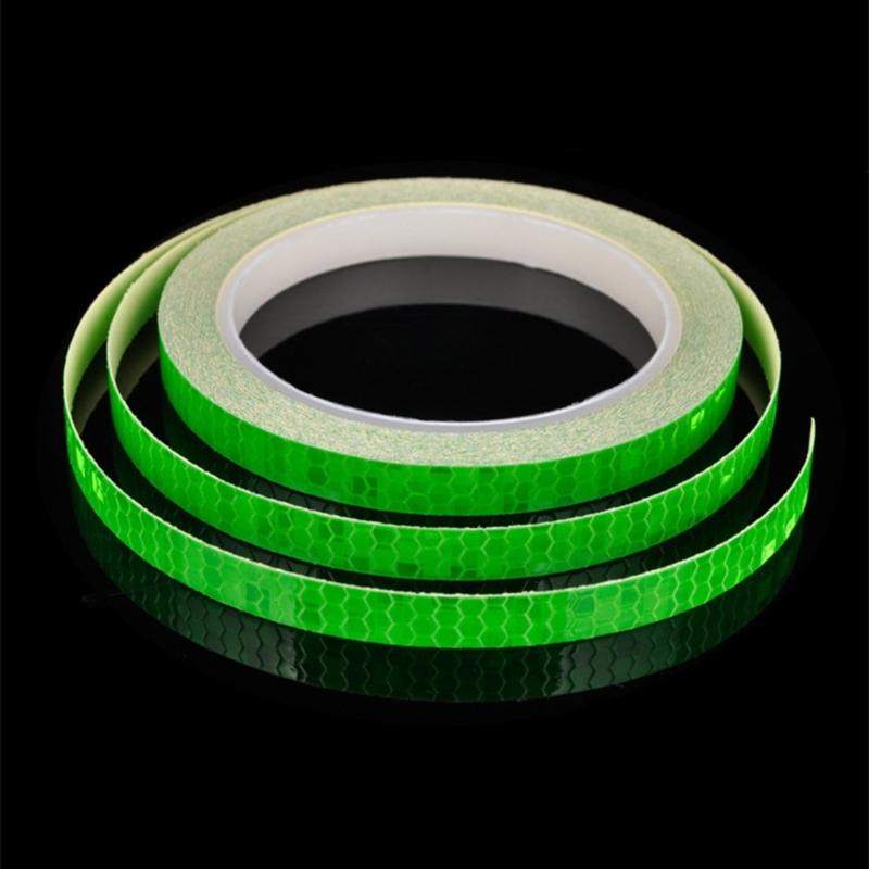 Bike Stickers Reflective Tape Bicycles Wheels Reflect Sticker MTB Bike Reflective Sticker Strip Tape for Cycling Warning