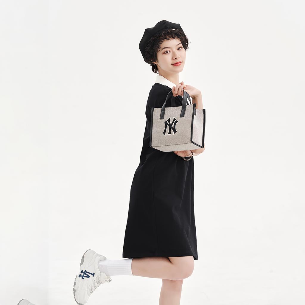 New MLB Short Sleeved Dresses Women's Black 3FOPB0333-50BKS