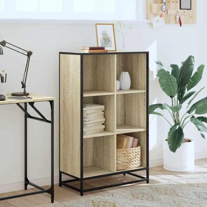 VidaXL Bibliothèque chêne sonoma 65,5x33x107,5 cm bois d'ingénierie, bibliothèque, séparateur de pièce, séparateur, armoire 849160