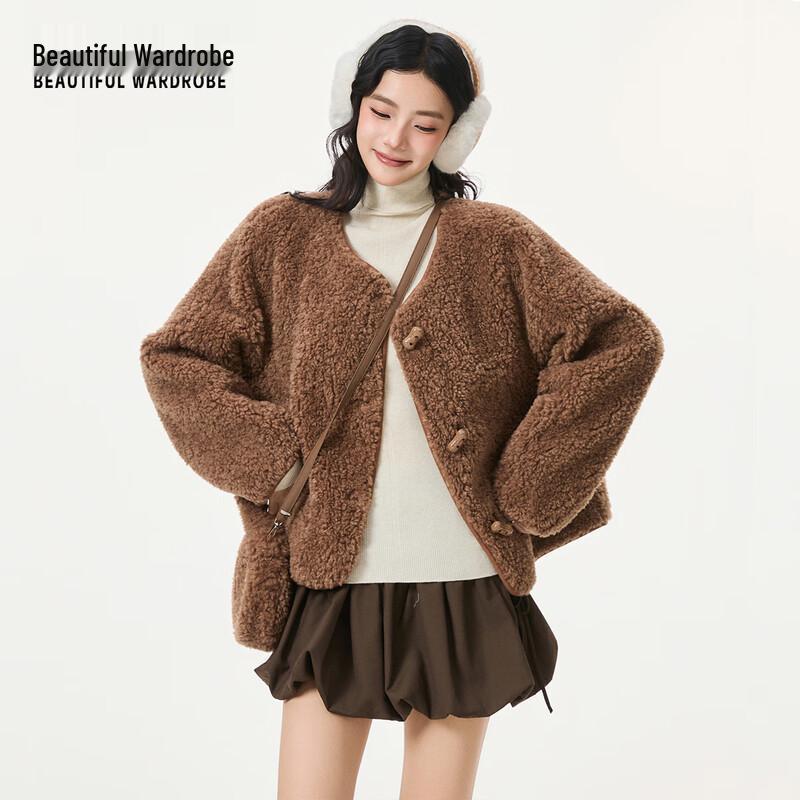 Schöner Damen-Kleiderschrank Chinesischer Stil Faux Lammwolle Fleecejacke