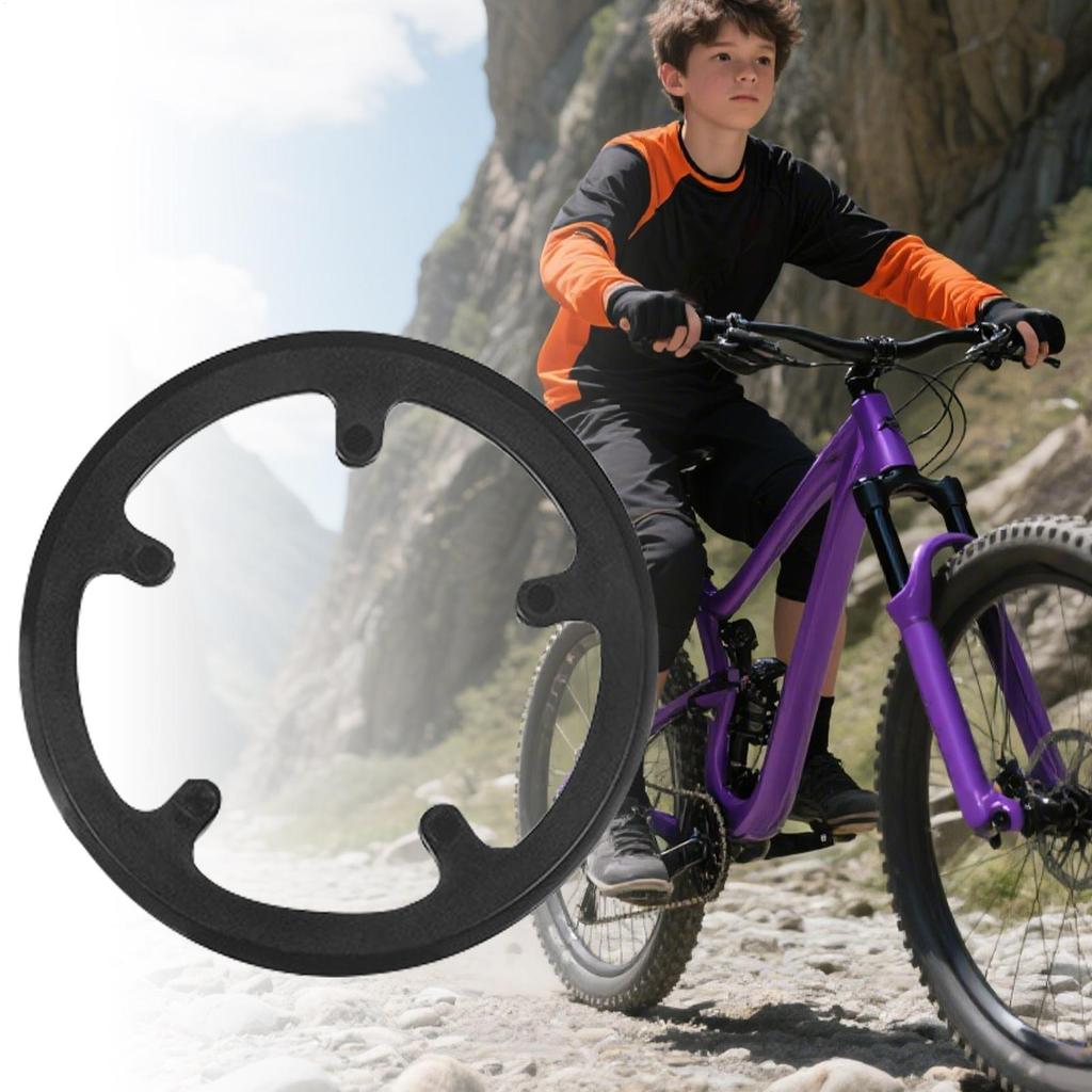 Protezione Corona Bici 40 Denti 5 Fori Robusta Copertura Protettiva per Catena Mountain Bike Protezione Catena Mountain Bike
