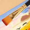 15Pcs Oil Paint Brushes Set Various Size Nylon Hair Wood Grip DIY Colored Drawing Watercolor Acrylic Art Supplies