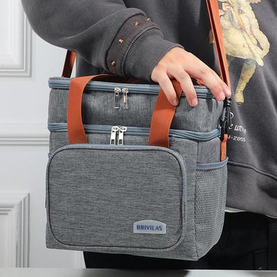 Modă Europeană și Americană Poate Cross Body Geantă Izolantă pentru Prânz Îngroșată cu Capacitate Mare Geantă de Prânz pentru Afaceri