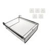 Hanging Pull Out Drawer Basket Under Shelf, Multifunctional Sliding Organizer Cabinet for