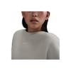 Nike Sportswear Phoenix Fleece Swoosh Comfortable Crew Neck Long Sleeve Sweatshirt Women Sweatshirt Light-Mineral-Brown Sail FZ4271-104