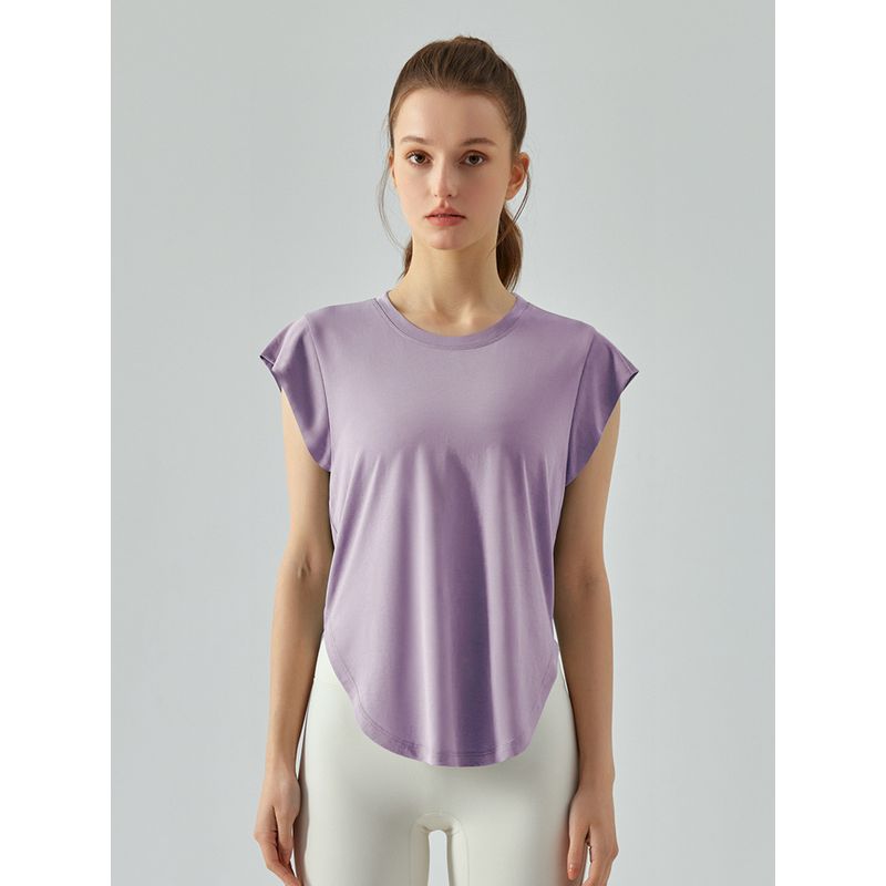 Summer Thin Yoga Vest Blouse for Women Fitness Yoga Wear Tops Loose Quick-Drying Sleeveless Running Exercise T-shirt