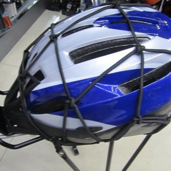 Motorcycle Bike 6 Hooks Fuel Tank Luggage Helmet Holder Mesh Web Elastic Net