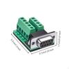 DB9 Extract Connector, RS232 Serial Adapter, Solderless Module Board, Male/Female, Screw Terminals