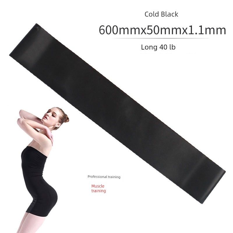 

LaTeX Tension Band Ring Thin Circle Set Track and Field Strength Training Latex Resistance Band Yoga Fitness Tension Sheet Latex ring Black