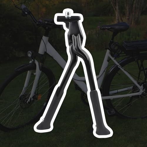 Machi No Nami Bicycle Kickstand, Double Leg Stand, Bicycle Center Stand, Aluminum Alloy, Center Mount, Two Legs, Anti-Tip, Compatible with Road Bikes,