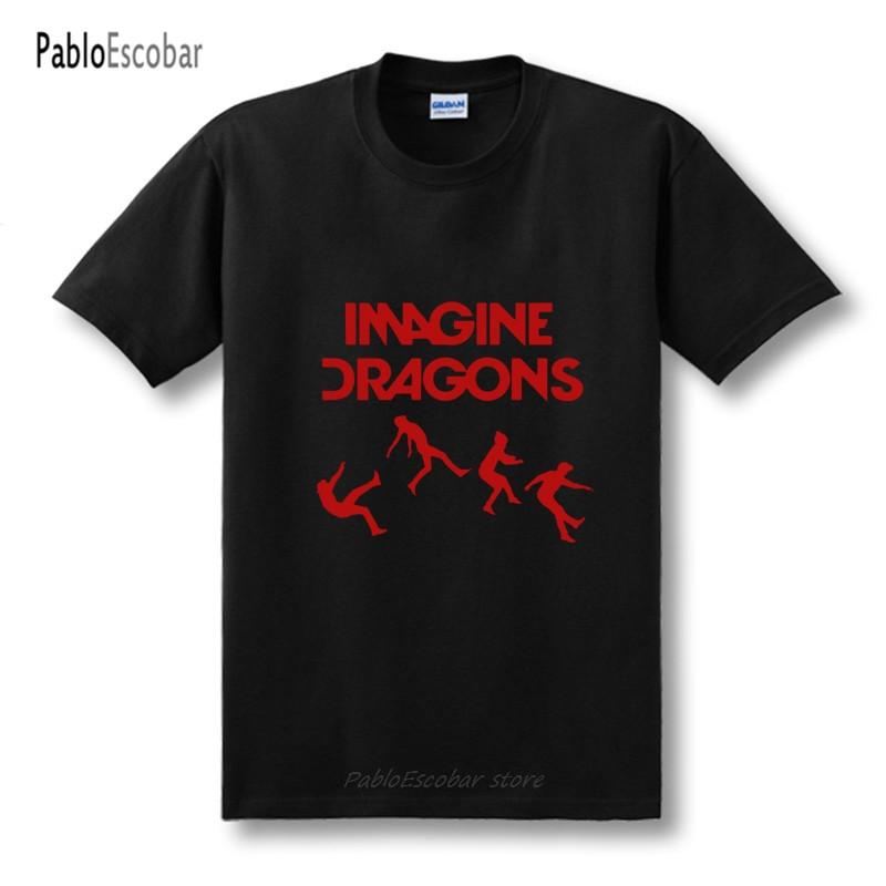 New Imagine Dragons T Shirts Men Cotton O Neck Short Sleeve Womens T-Shirt Tees Tops