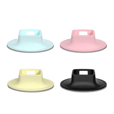 Suporte de silicone estável para câmeras de bolso, compatível com até 3 câmeras. Possui base de mesa segura e antiderrapante, ideal para vlogs.