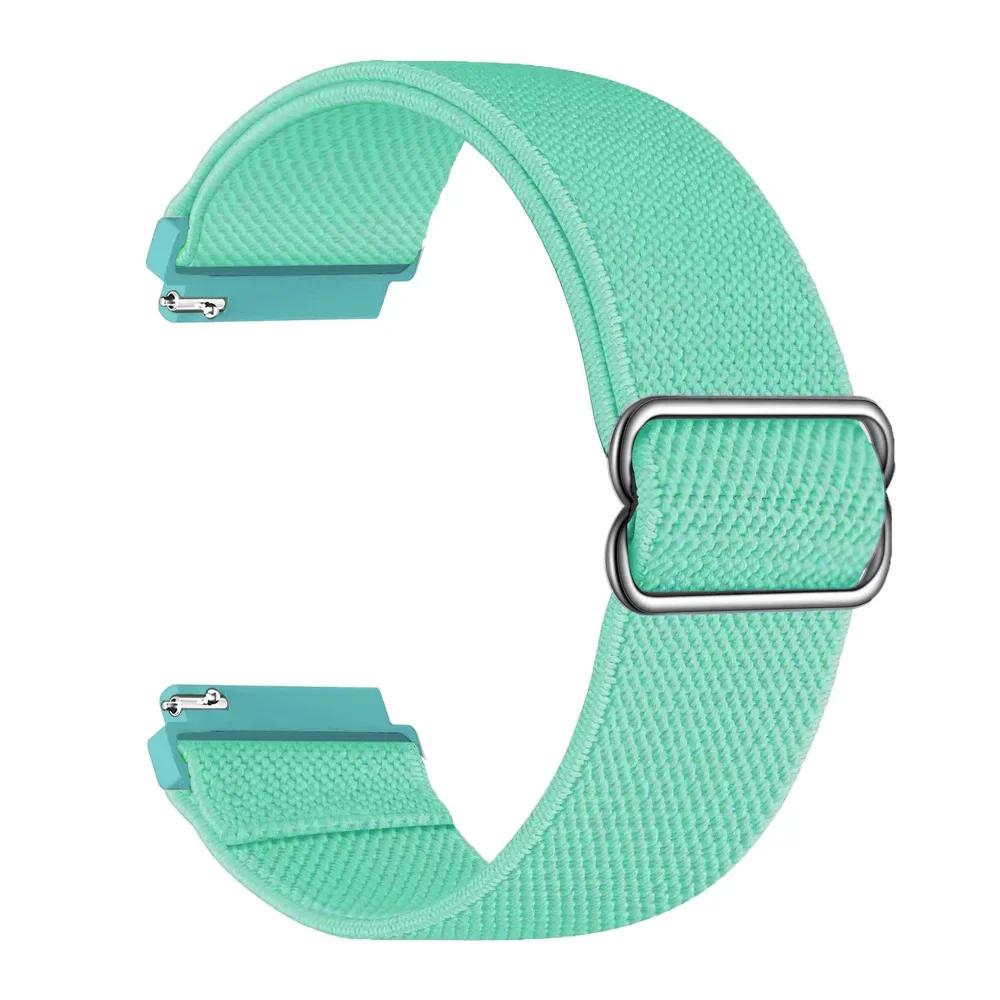 

Nylon Loop Strap For Garmin Forerunner 965 55 165 265/Active 6-5/Venu 3-2 Huawei Watch 5-4 Bracelet Band For Garmin Approach S50 Self-test width 22mm тил зеленый