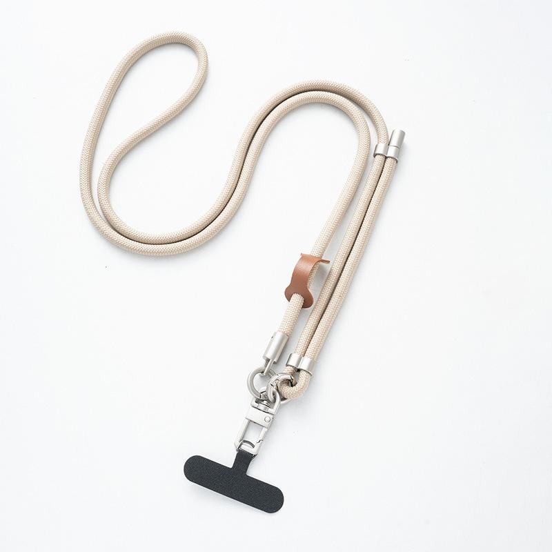 Adjustable Woven Crossbody Neck Phone Lanyard With Clip Pad