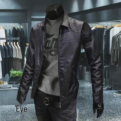 2024 Men's High-End Retro Leather Jacket: Slim, Casual, Handsome Autumn/Winter Lapel