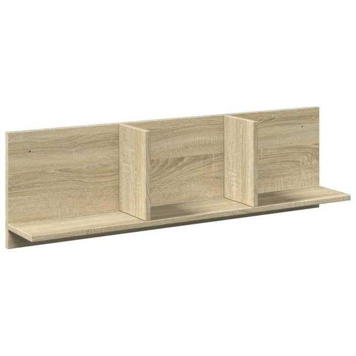 VidaXL Wall Cabinet 100x16.5x30 Cm Sonoma Oak Engineered Wood, Floating Wall Cabinet, Wall Shelf, Display Cabinet 854861