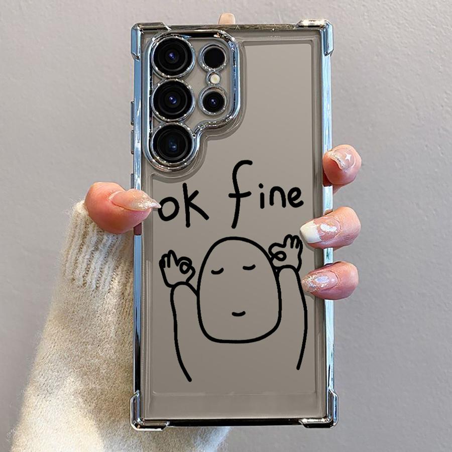 Phone Case for Samsung Galaxy S21FE S20 FE S25 Ultra S23 S22 Ultra S24ultra S24 S25 Plus S24fe Soft Cover Cartoon Matchman