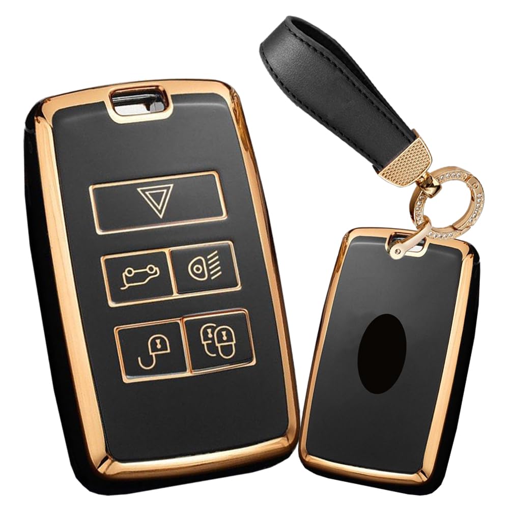 

TECART Land Rover Key Case, Key Cover, Key Holder, Smart Key Case, Smart Key чёрный