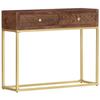 VidaXL Console Table 90 X 30 X 75 Cm Solid Mango Wood