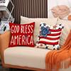 4Th Of July Printed Home Decor Pillow Cover Bedroom Living Room Sofa Decoration Polyester Cushion Cover With Zipper