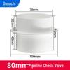 Round One-Way Check Valve Kitchen Anti-Odor Backflow Preventer for Range Hood Fan Hose