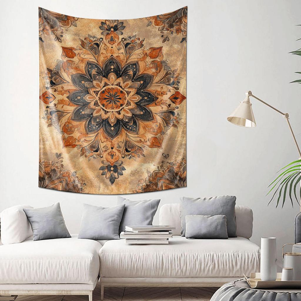 Bohemian Style Mandala Tapestry Bedroom Decor Wall Hanging Fabric Artwork
